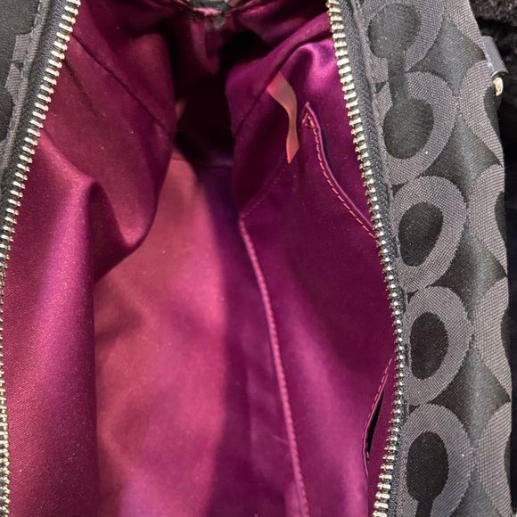 Coach Signature Canvas Satchel with Leather Trim Silver hardware 2 Hang Tag - Picture 12 of 15